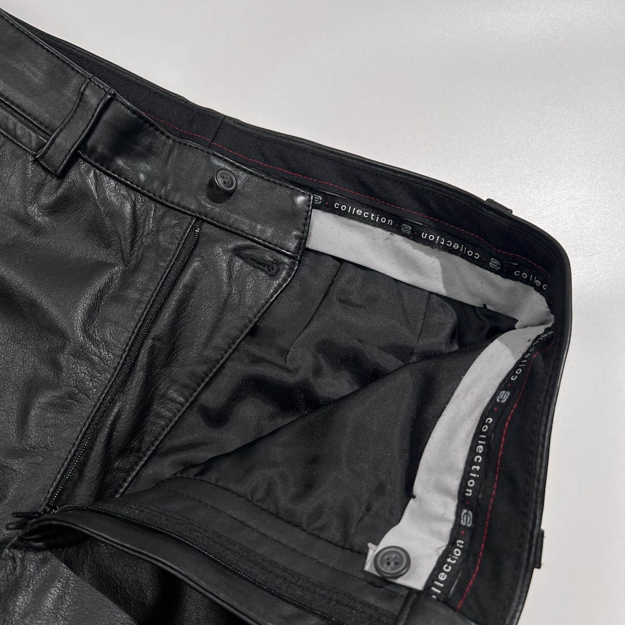 G-stage ジーステージ 牛革 本革 レザーパンツ サイズ M /ブラック系 5ポケット ストレート メンズ バイカー