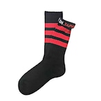 "Black Skater -red-" Socks