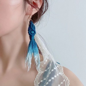 Indigo fringe pierce <a10122>