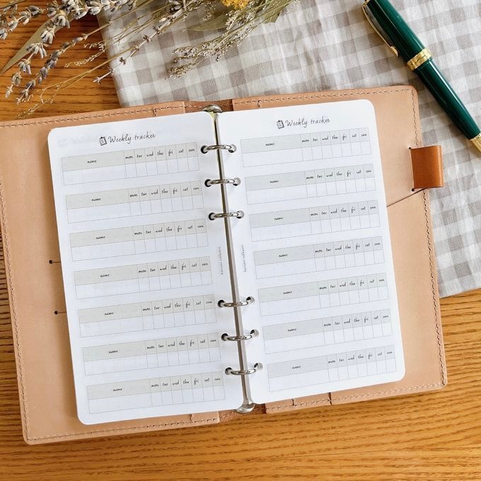 バイブルサイズ/週間トラッカーリフィル