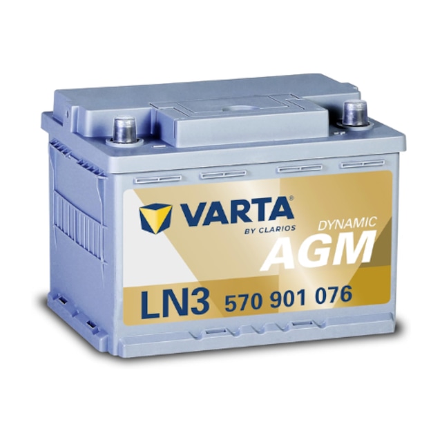 VARTA DYNAMIC AGM 570-901-076 LN3 AGM E39 70Ah