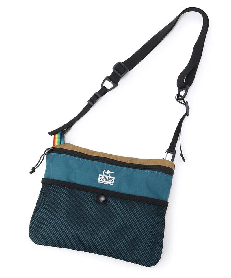 CHUMS (チャムス)Spring Dale Sacoche (スプリングデールサコッシュ) Blue/Brown (ブルー/ブラウン) CH60-3166 ショルダーバッグ