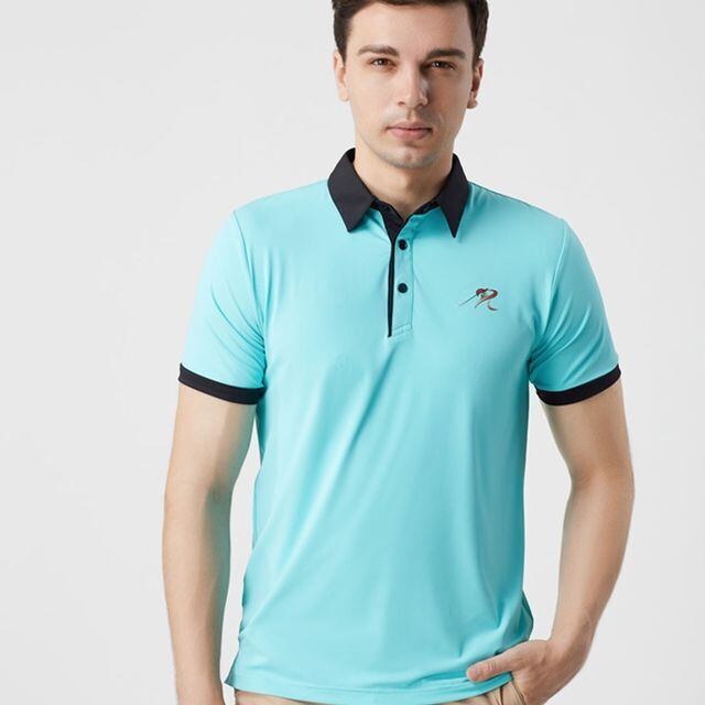 【予約販売】ポロシャツ メンズ ゴルフ 半袖 ゴルフウエア スポーツ シンプル トップス ホワイト オレンジ ブルー カジュアル お洒落 韓国 トレンド 春 夏 秋 S/M/L/XL/2XL/3XL