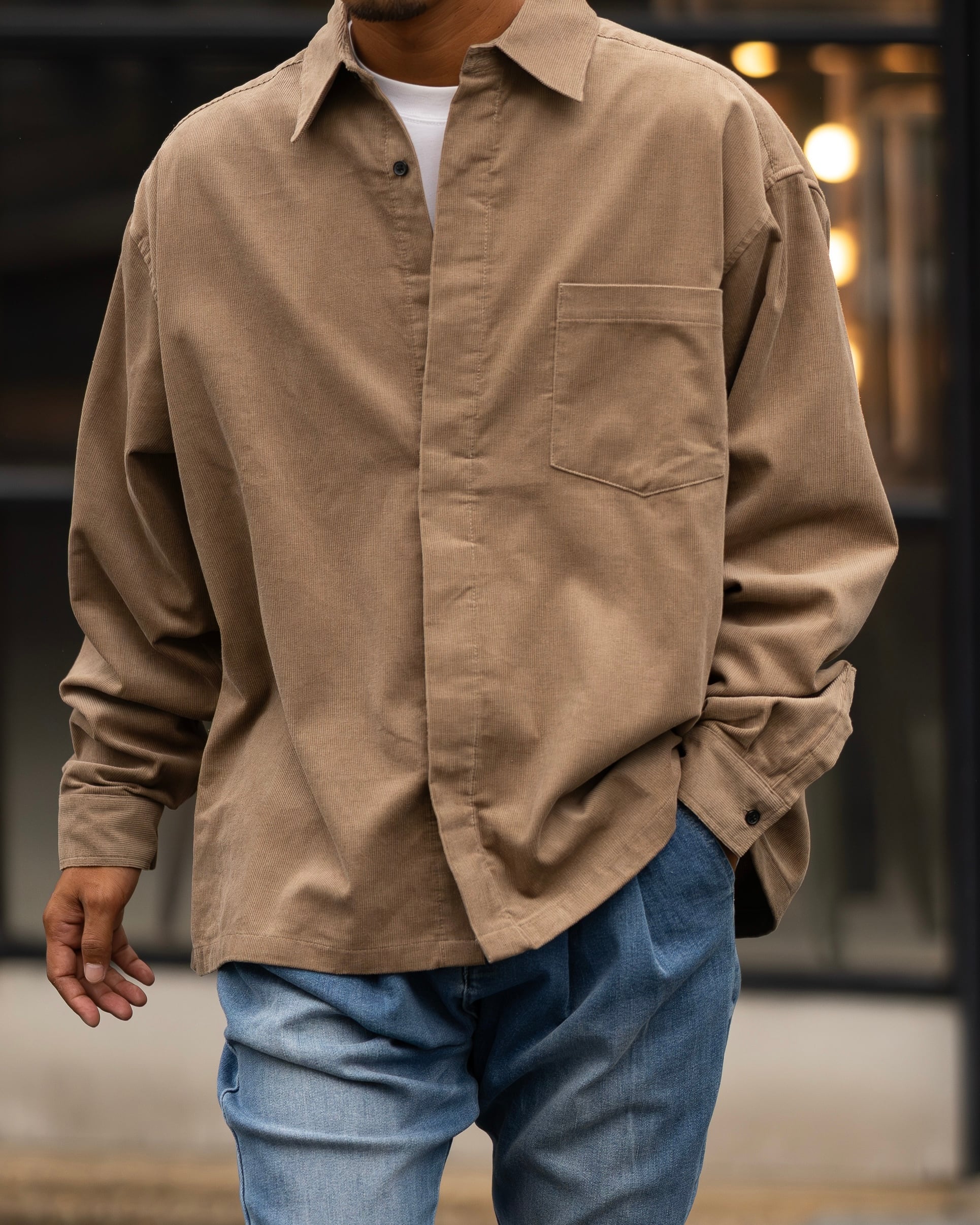 Fly Front Corduroy Shirts［2516amy-5 ］コーデュロイシャツ | AMUY