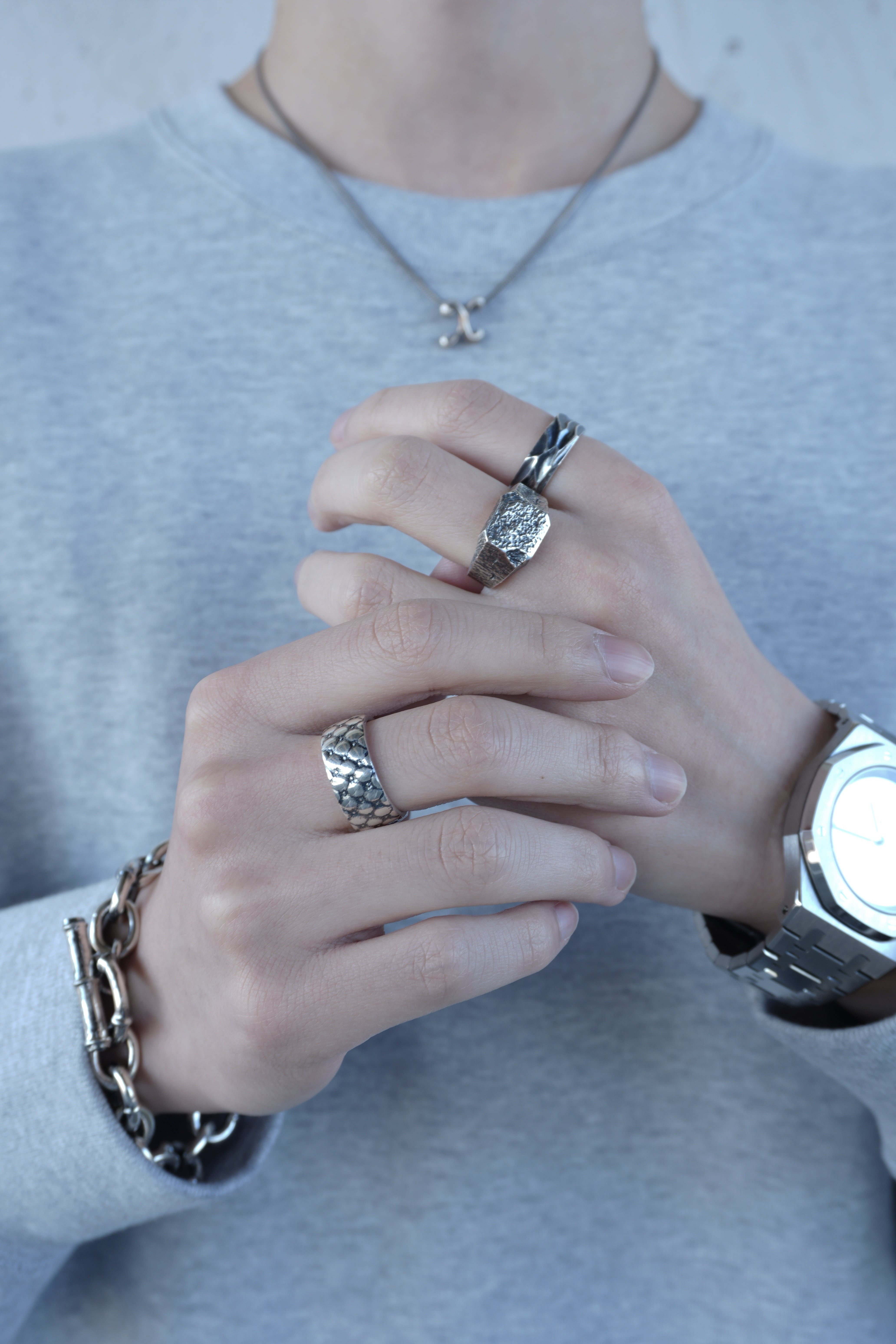 【早い者勝ち！】Xtoneシグネットリングダメージ加工 Damage Signet Ring | Xtone