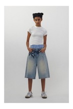 CONP Spray Paint Denim Shorts
