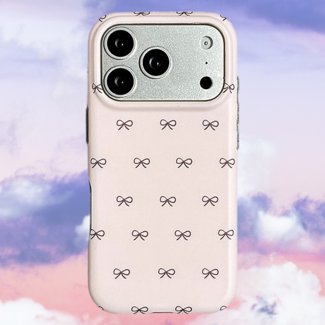 リボン ピンク iPhoneケース | スマホケース iPhone ケース アイフォンケース | 機種 iPhone 15 16 17 Pro Max シリーズ