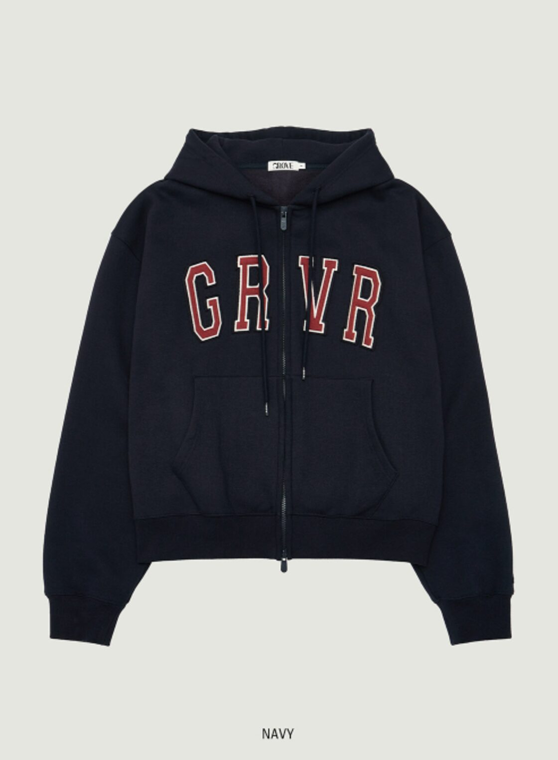GROVE] GRVR OVER HOODIE ZIP-UP 正規品 韓国ブランド 韓国 