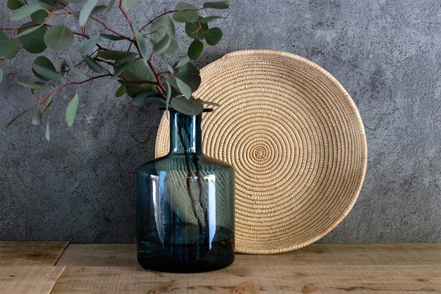 シンプルガラスのフラワーベース【水栽培・球根栽培】