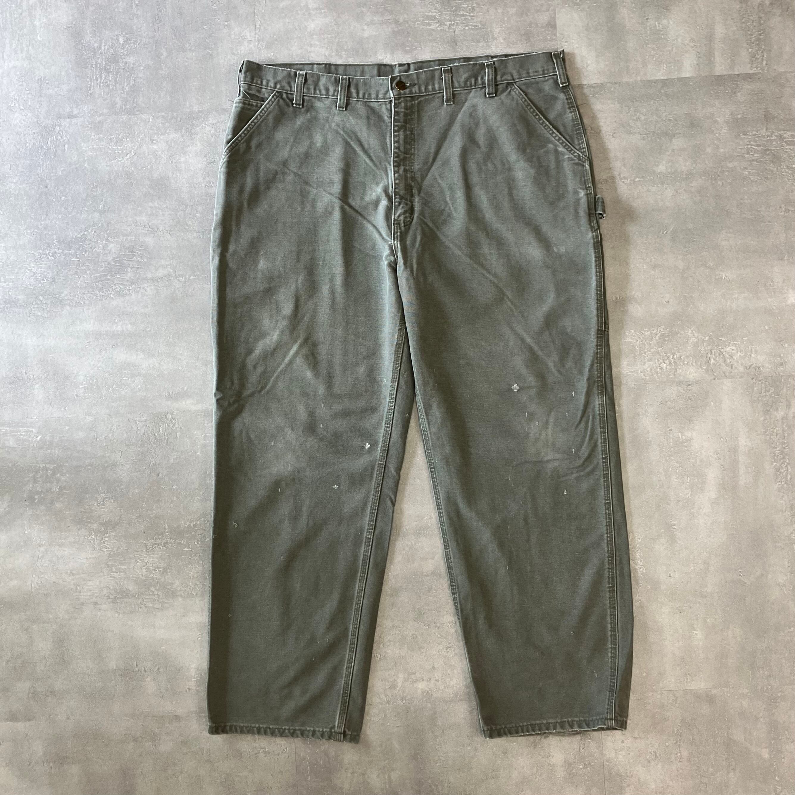 《実寸w43l31》Carhartt カーハート ペインターパンツ ダック生地 モスグリーン No.2801