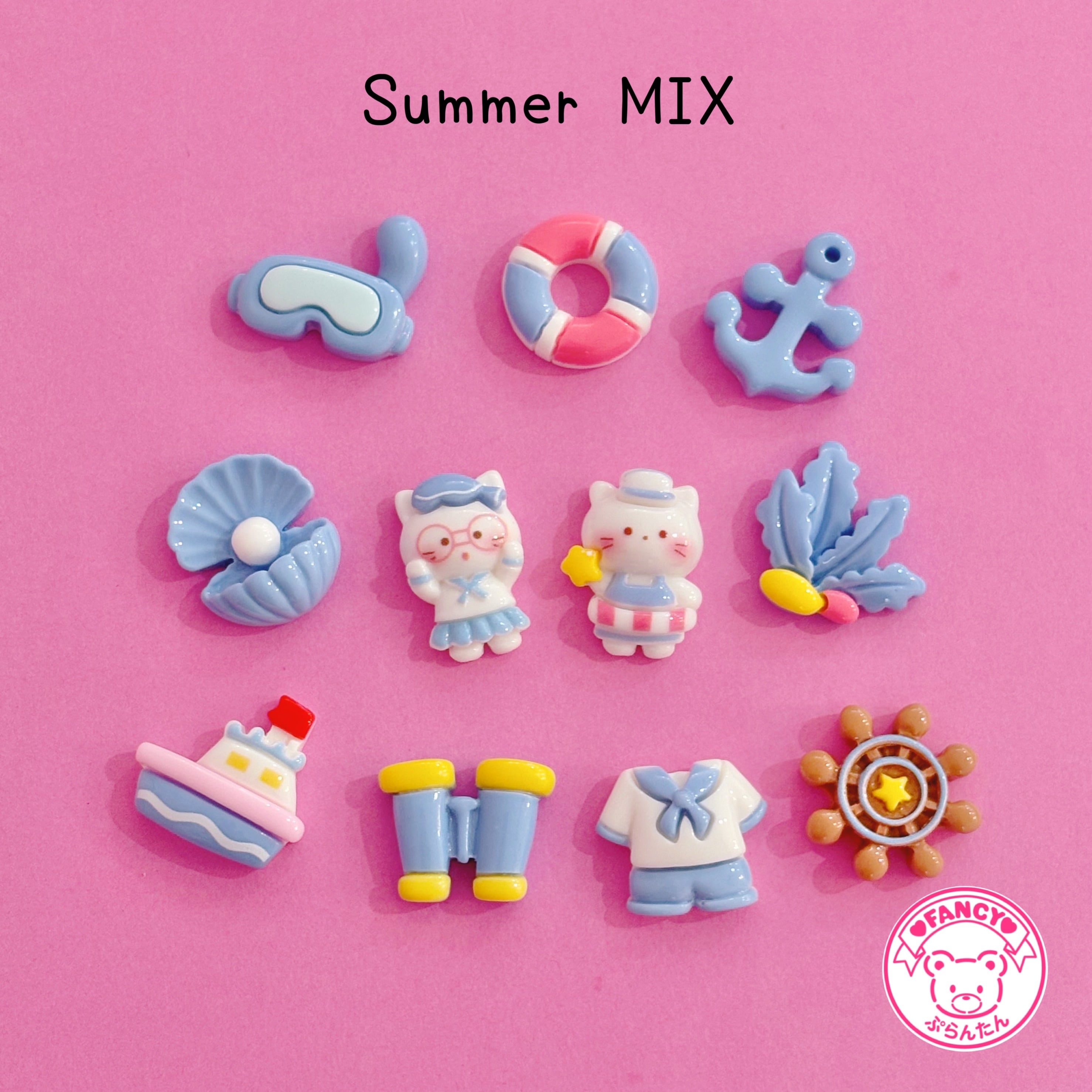 ミニ キャンディ デコパーツ 8個☆ハンドメイド☆パーツ☆素材☆キッズ