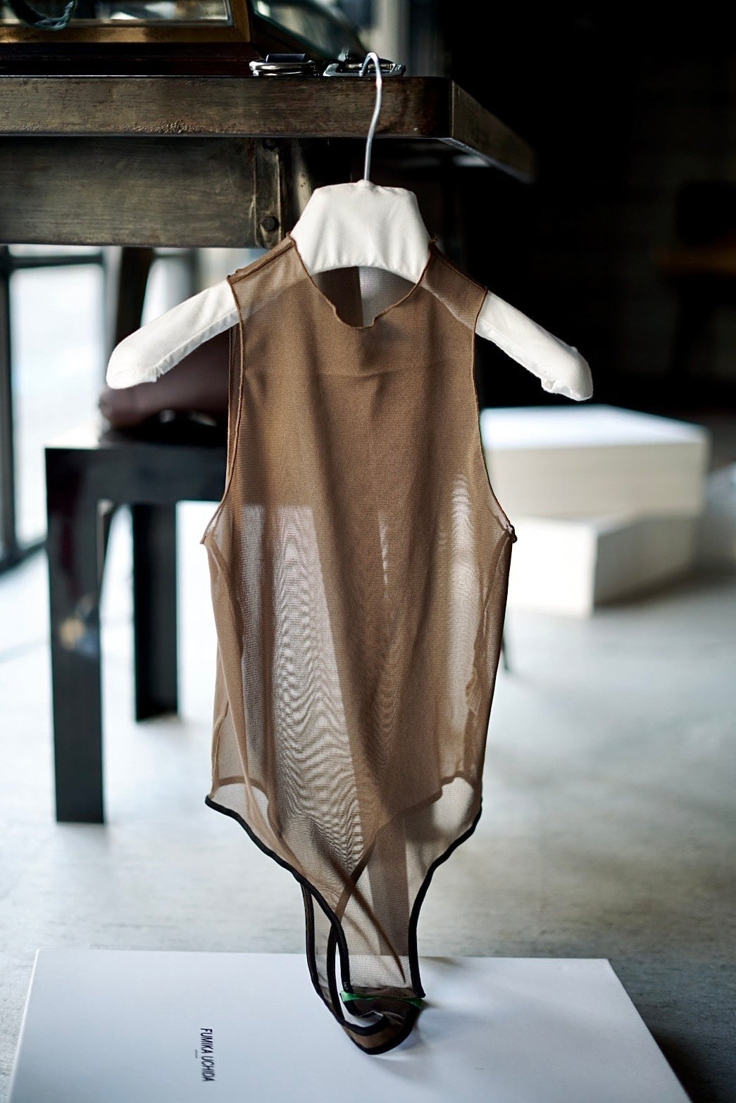 OVERNEATH / Tull Net (Bodysuit 089) ( Grey , Beige , Brown ) #8