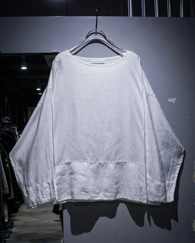 【add (C) vintage】Minimal Design Vintage L/S Pullover Linen Shirt
