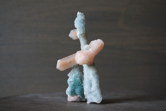 アポフィライト/スティルバイト/カルセドニー 　Apophyllite/Stilbite/Chalcedony 861