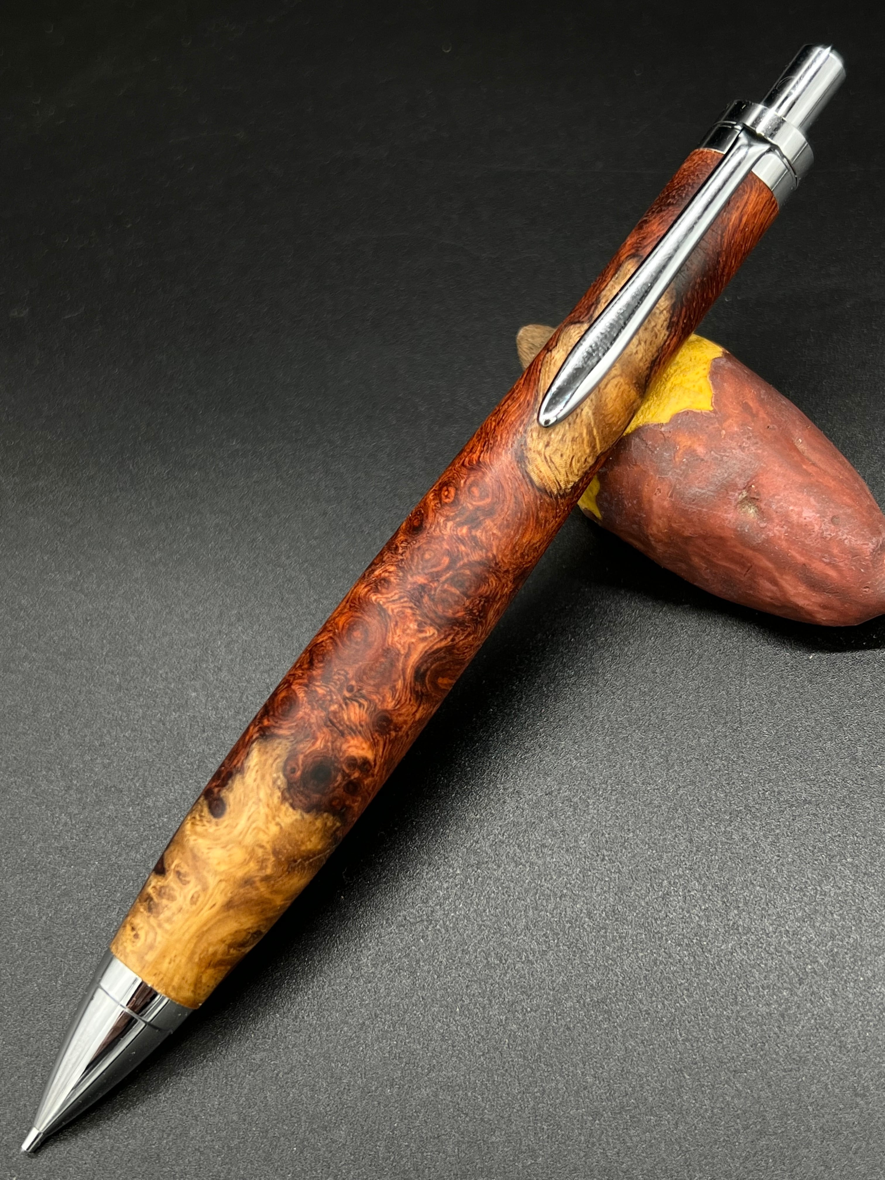 こぶた工房 極上花梨瘤 シャープペンシル ひらき こぶた工房 極上花梨瘤 シャープペンシル ひらき