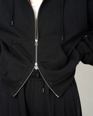ROTOL "Solid Sweat Zip-up Hoodie 〔BLACK〕"