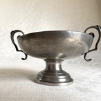 錫ボール　脚付きボール　ピューター　フルーツスタンド　小物入れ　19twh6-3