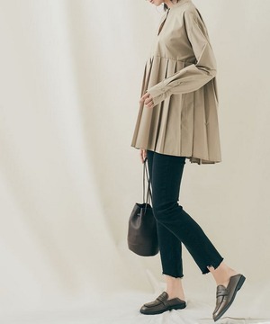 プリーツAラインシャツ【t-10089】