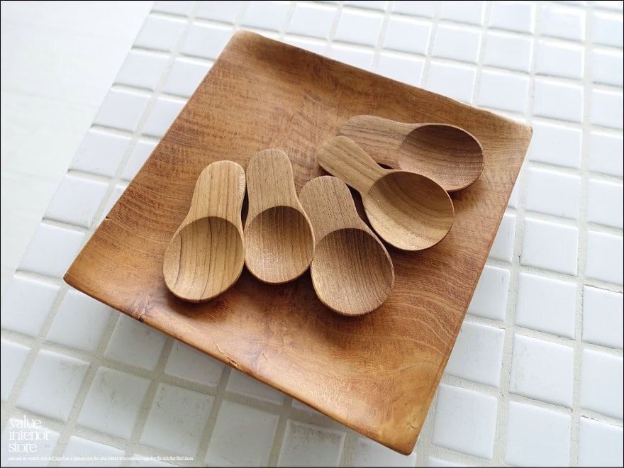 チーク無垢材 アイスクリームスプーンEis ジェラートスプーン デザート