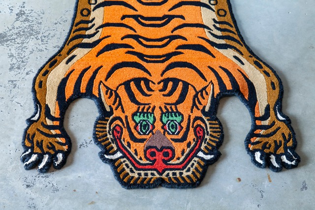 Tibetan Tiger Rug 《Mサイズ•ウール016》チベタンタイガーラグ