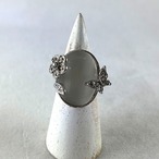リング　大振りリング　16号　ムーンストーン　ラインストーン 12aceh20-3