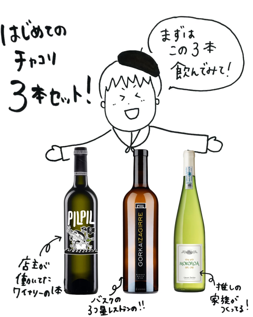 はじめてのチャコリ3本セット