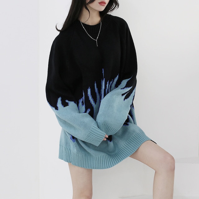[NONCODE] Blaze Round Boxy knit 正規品 韓国ブランド 韓国通販 韓国代行 韓国ファッション ニット