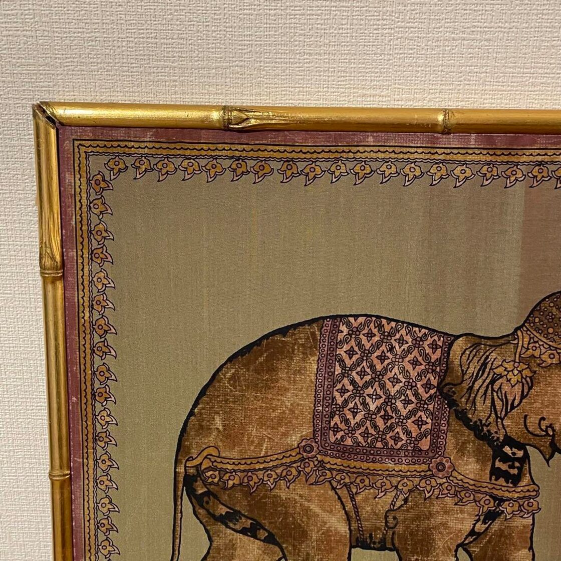 ヴィンテージ 】✴︎タイシルク✴︎象の壁飾り✴︎グレー✴︎ | PAY ID
