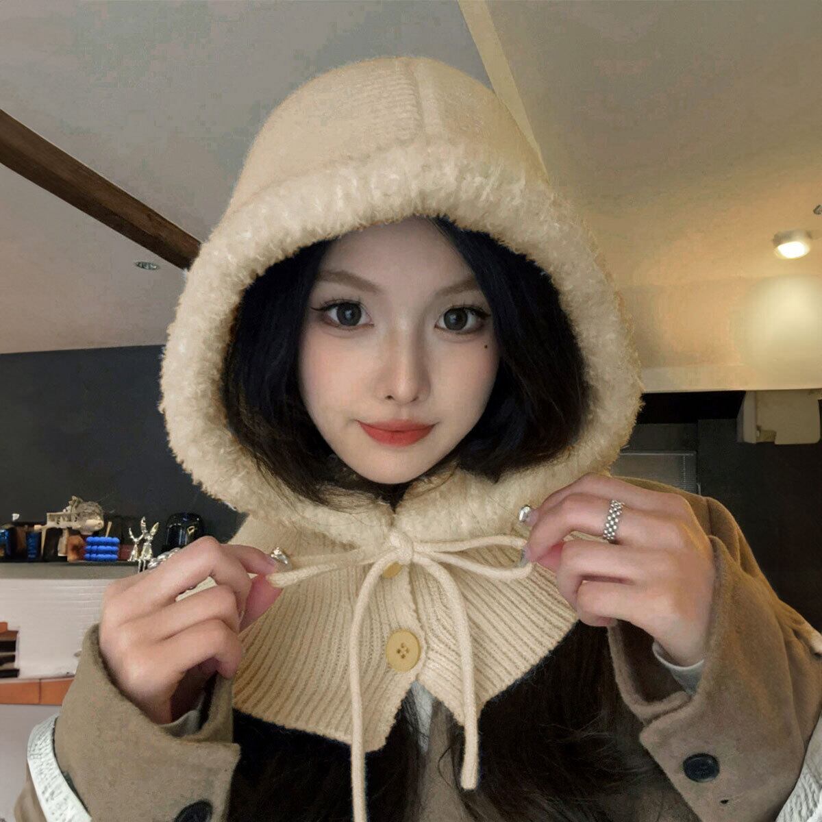 ニット帽 ネックウォーマー一体型 レディース メンズ 秋冬 韓国 バラクラバ おしゃれ 大人 かわいい きれいめ カジュアル スキー スノボ アウトドア 大人可愛い 大人女子