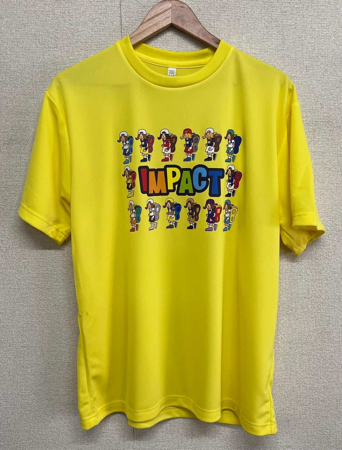 IMPACTロゴ前面プリントTシャツ レモンイエロー | オリジナル