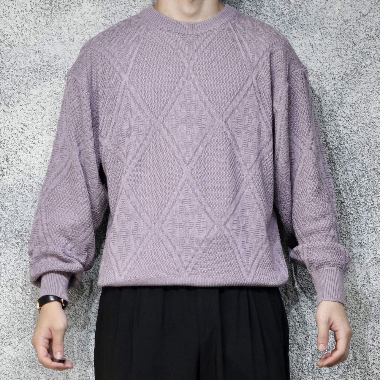 purple cotton knit