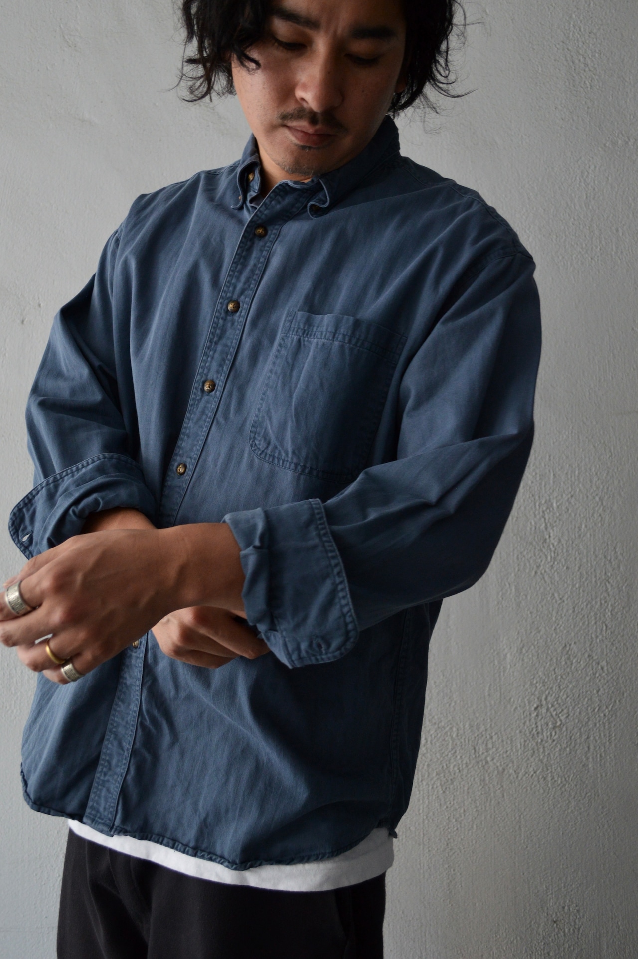 Susquehanna Trail 90's From USA Herringbone Work Shirt US古着 90年代 RN31289 シャツ ヘリンボーン