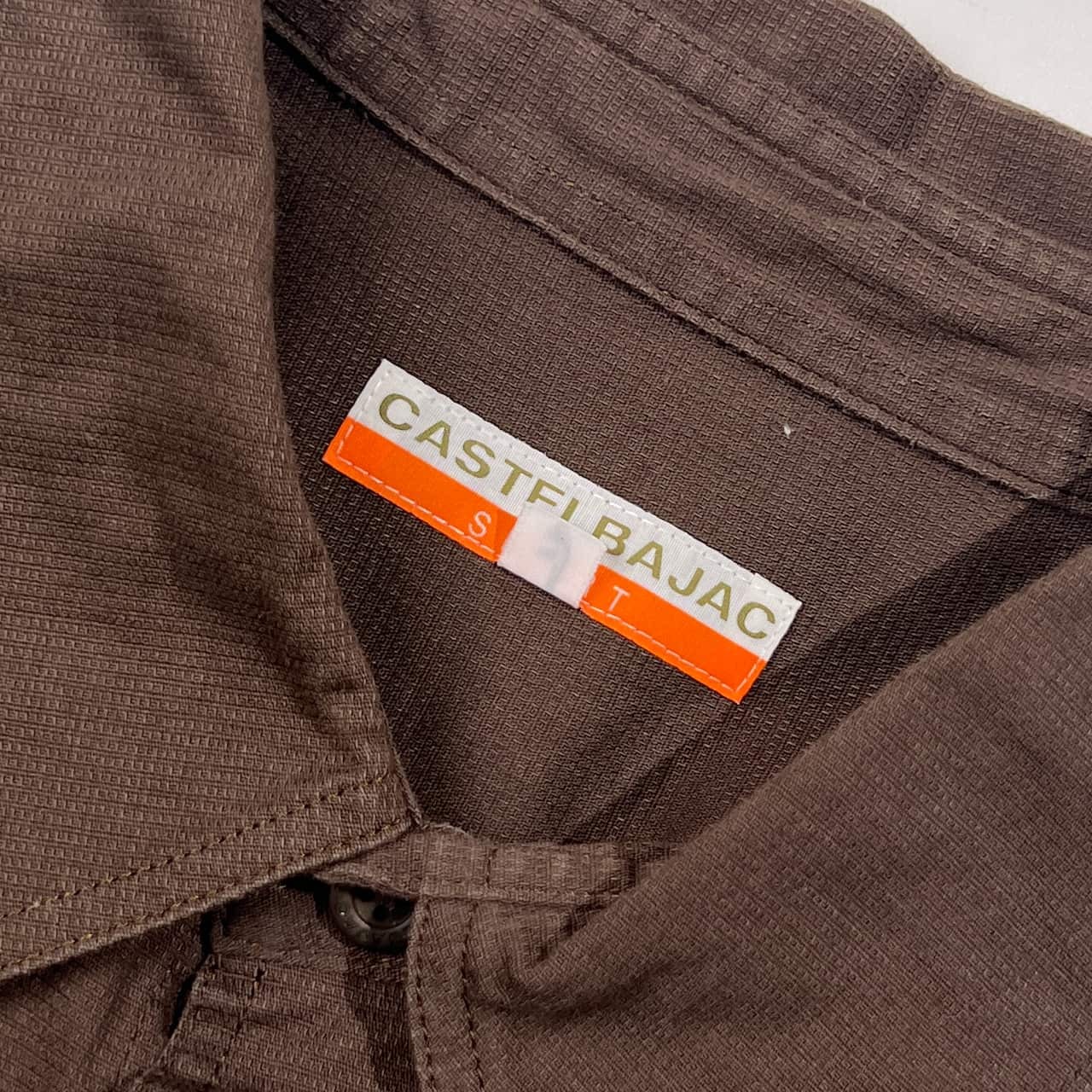 CASTELBAJAC カステルバジャック 探偵刺繍 デザイン ウエスタンデザイン 長袖シャツ 3/ブラウン系 メンズ