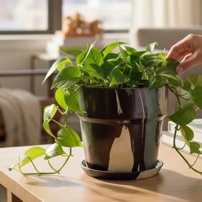 アーバンプランツポット グリーンモカ 5号 81083 現品 現物 一点物 鉢