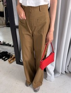 【新作5％OFF・3日間】High-waist Cotton Pants_2colors