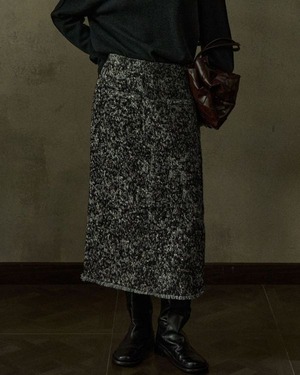 Jacquard Tweed Skirt