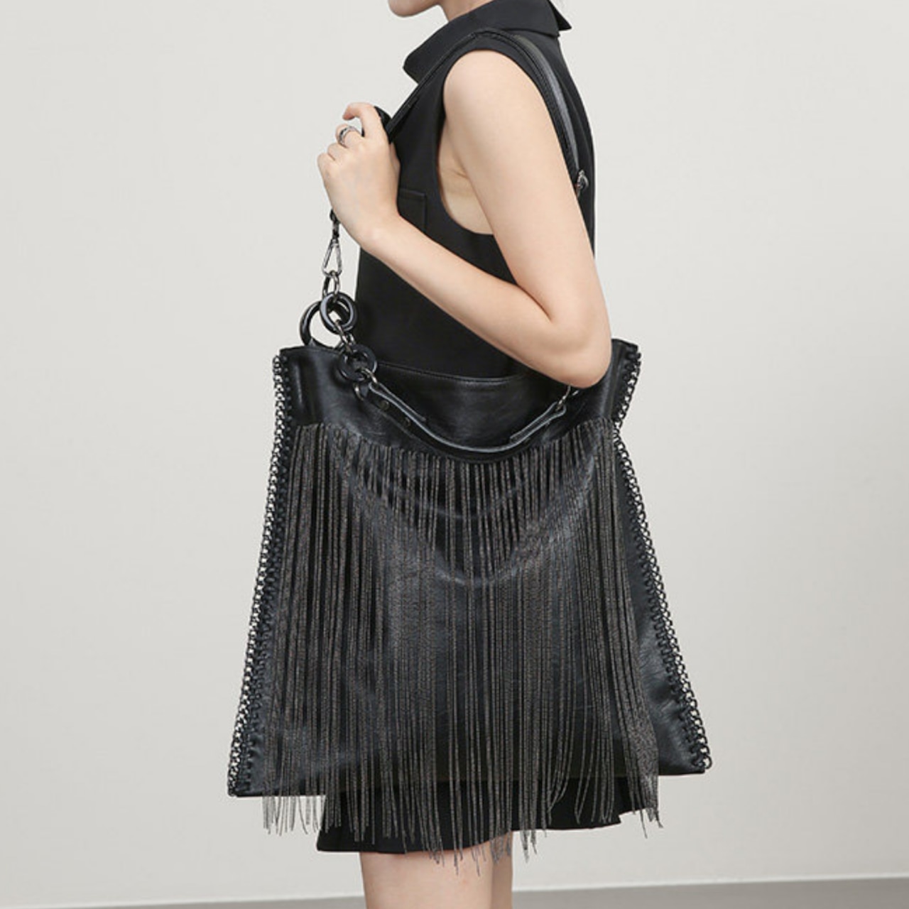 Genuine leather shoulder bag (ME352)