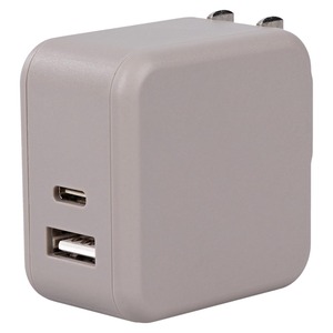 【在庫のみ】MOTTERU (モッテル) PD35W対応 AC充電器 USB-C×1ポート USB-A×1ポート 軽量 小型 合計最大32W iPhone Air 17 17Pro 16 15 iPad Macbook Airタブレット 各種Androidスマートフォン ラテグレージュ MOT-ACPD35WU1-GY