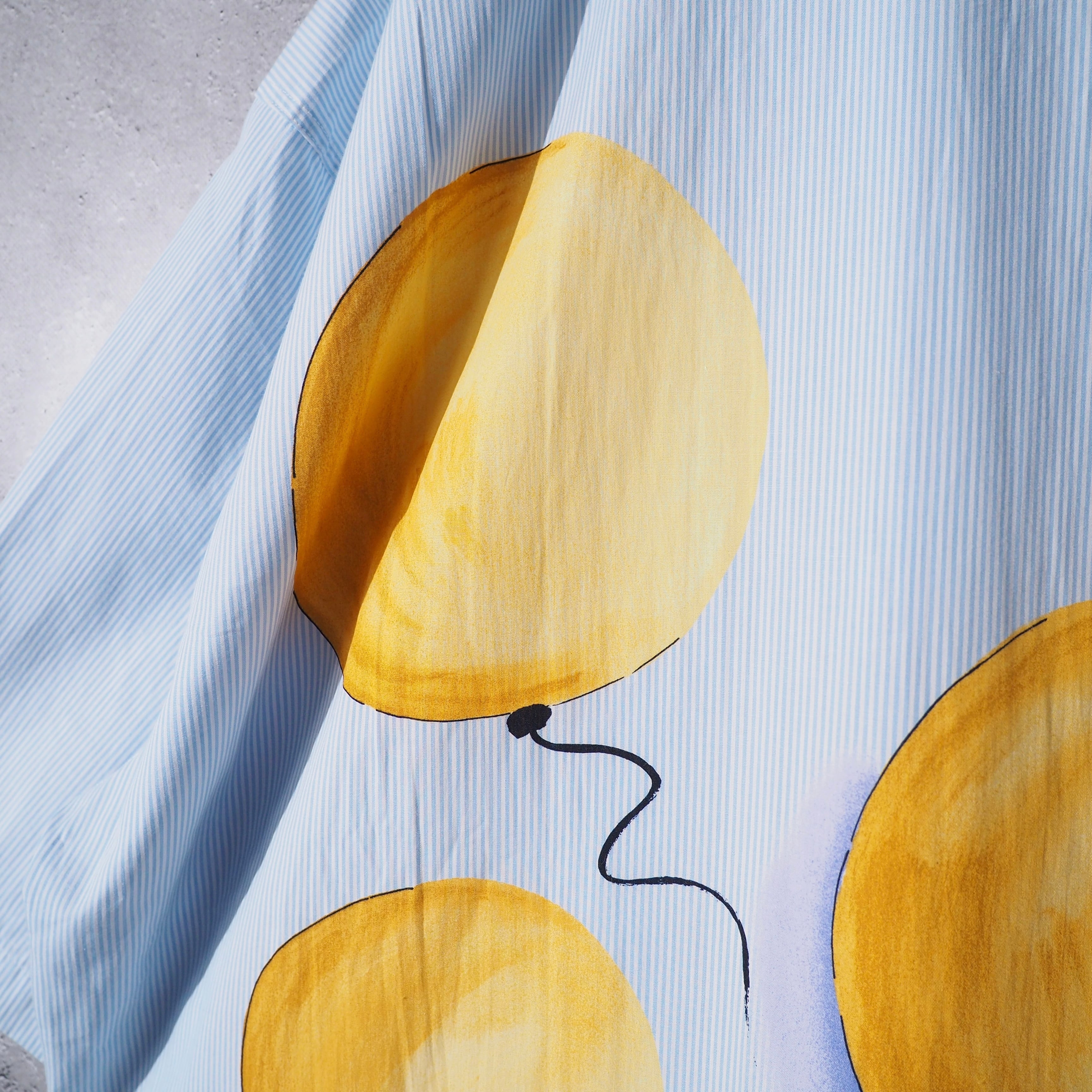 ” ZANOBETTI ” Balloon Paint Printed Vintage Loose SS shirt (made in Italy)