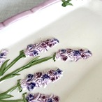 ケーキ長皿　パープル　ラベンダー　レクタングル プレート 12OTde8