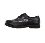 W Camo Wing Tip Brogue Shoes