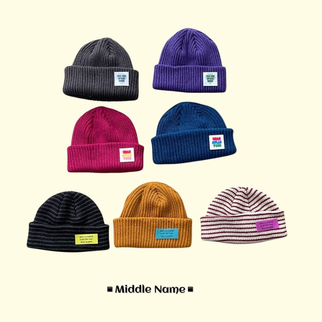 【取寄】middle name|middle beanie|ミドルビーニー|FREE|kids&jr|26 autumn