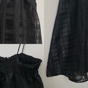 2wayシアーチェックSK/ブラック