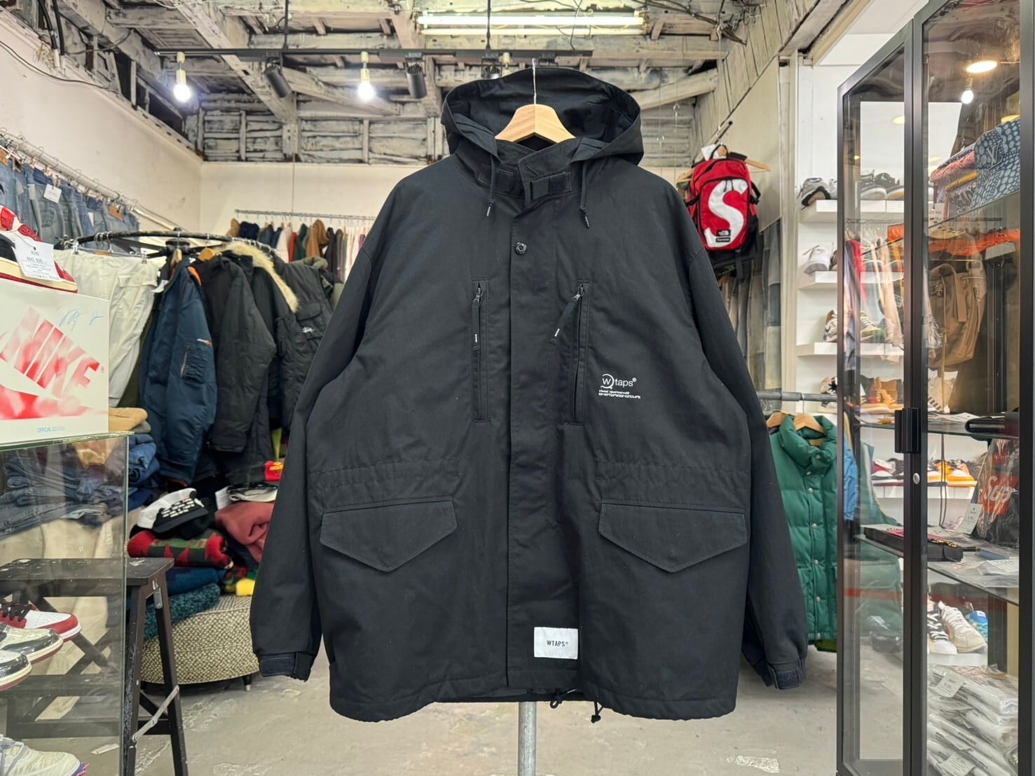 WTAPS WSFM JACKET NYCO WEATHER BLACK 04 212WVDT-JKM05 04906 