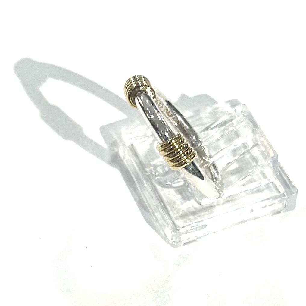 希少【TIFFANY&CO】【11-12号】2937 silver925×18KYG コイルリング