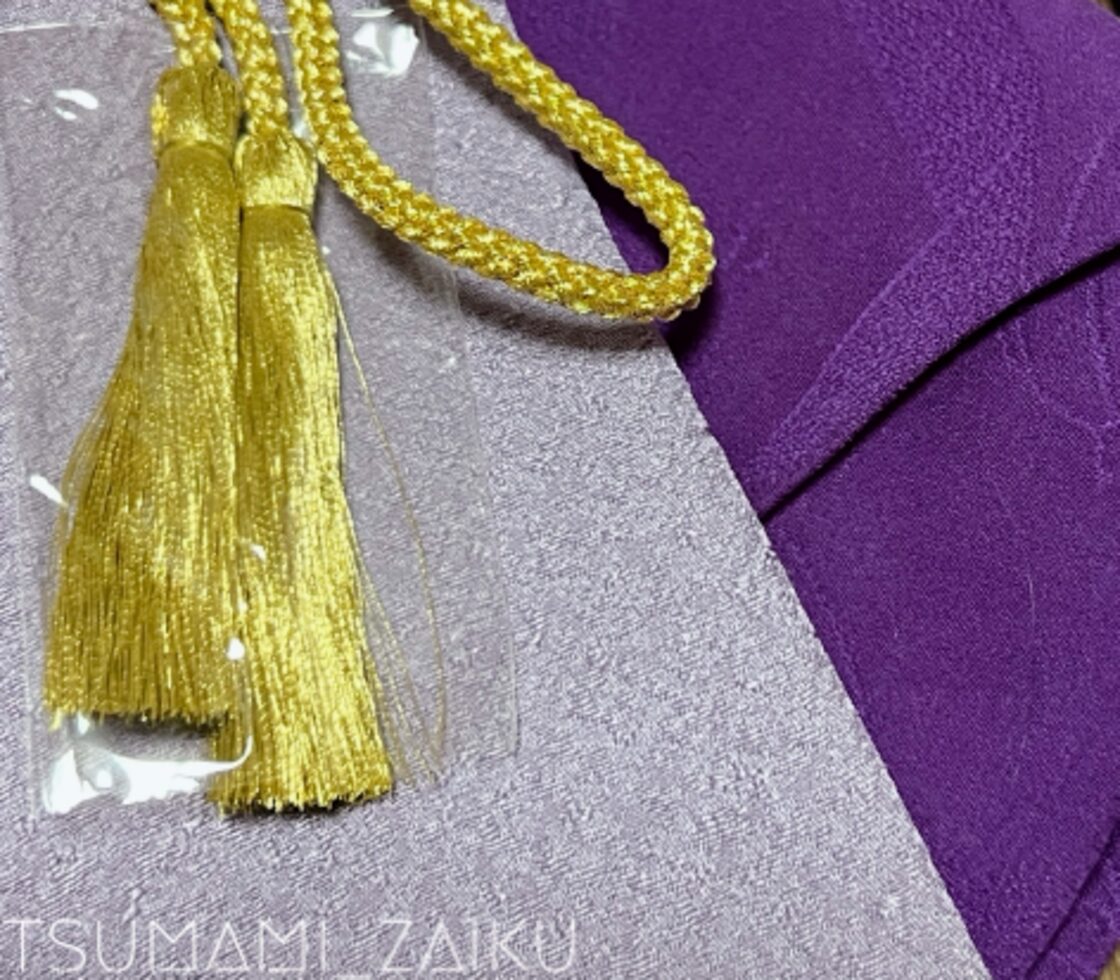 おうちつまみ細工キット】縫いつまみ②2段梅房付クリップ（「拝啓、暦