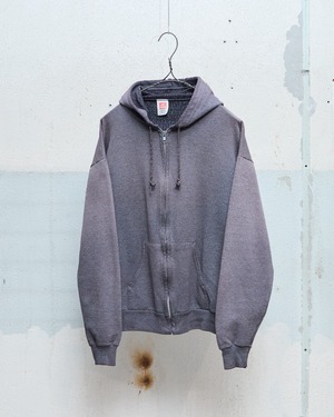 sun faded zip up sweat hoodie