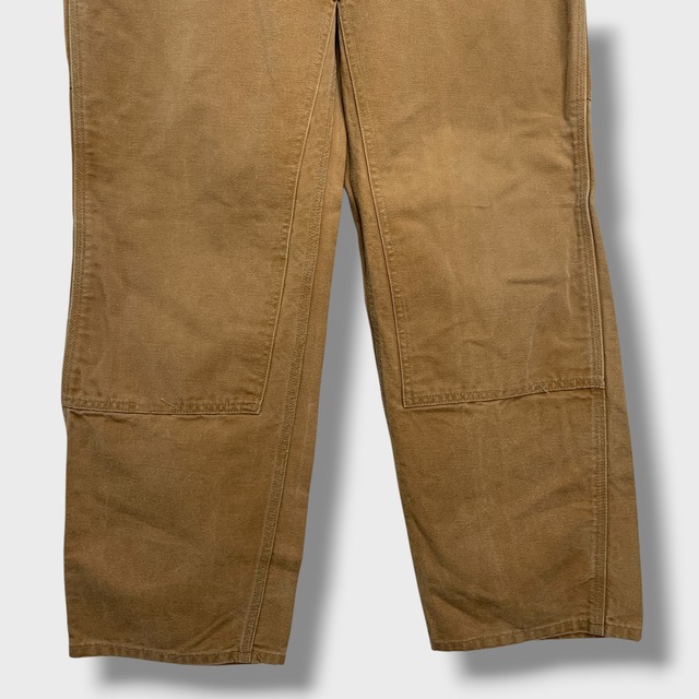 90s USA carhartt ダブルニーダックペインターパンツ 茶系 W38