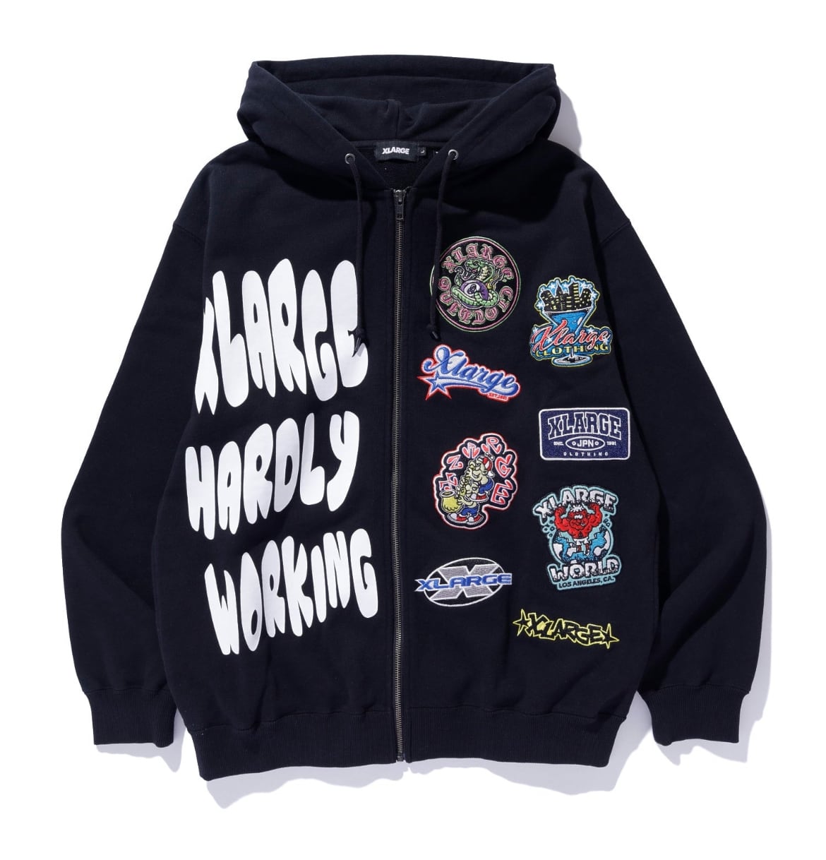 XLARGE MULTI LOGO ZIP UP HOODED SWEATSHIRT | バイシクルショップ