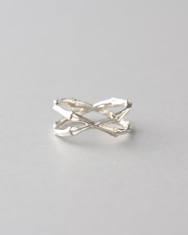 bone ring CROSS SILVER925 #01012-sv　骨クロスリング/シルバー925